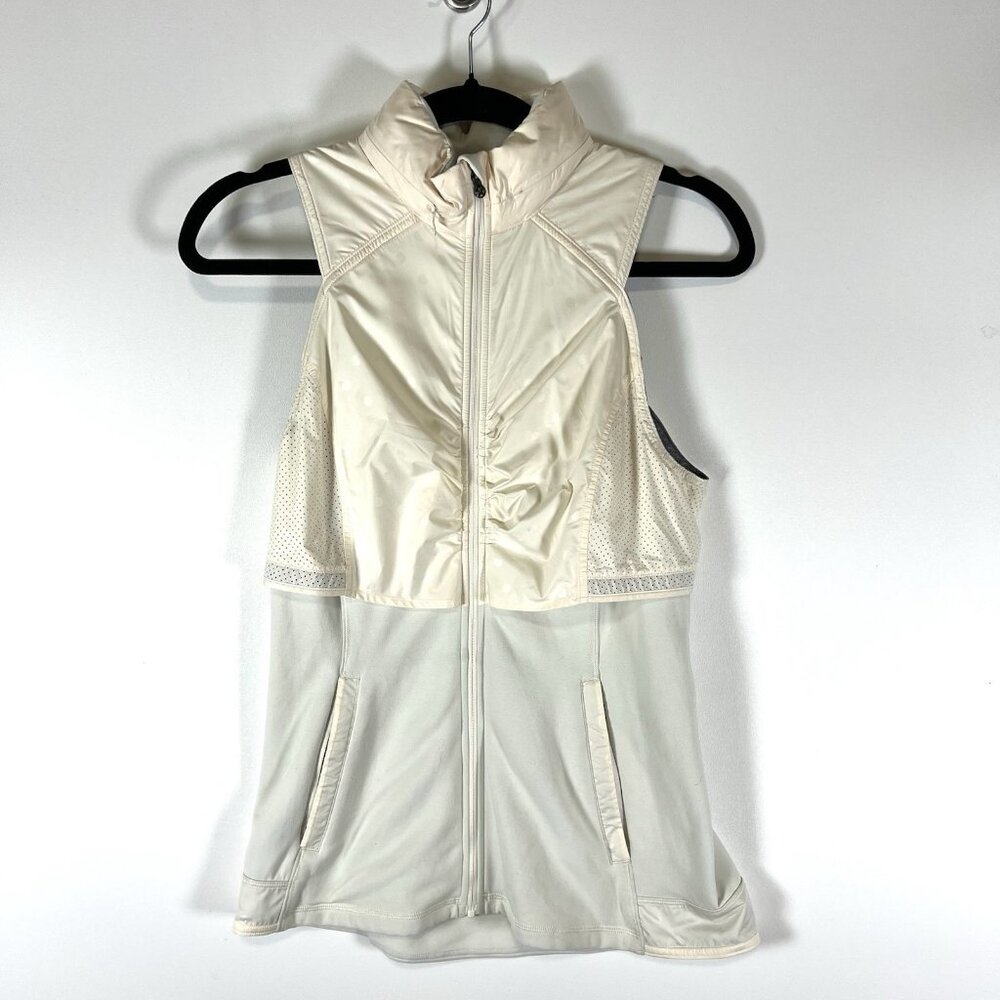 Lululemon Vest Jacket Womens Size 6 Packable Hood Full Zip Running Hiking Gym‎